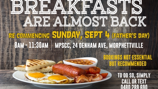 Fathers Day Breakfast Flyer - Sept 2022